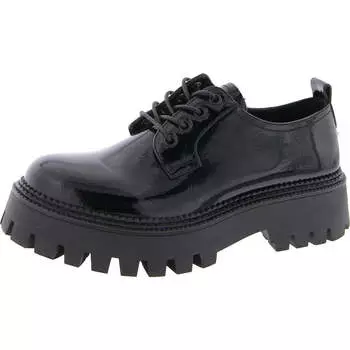 Женские лакированные повседневные и модные кроссовки Bentley на шнуровке Steve Madden, черный