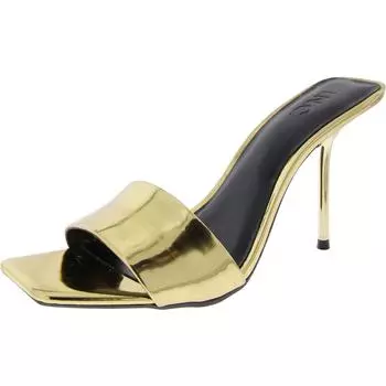 Женские лакированные сандалии Candina с квадратным носком INC, цвет gold tpu