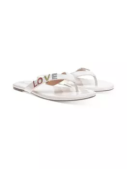 Женские лакированные сандалии на плоской подошве Fantasia Wild Pair, цвет White Patent