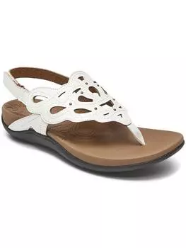 Женские лакированные сандалии Ridge Sling Flat Thong Rockport, кремовый