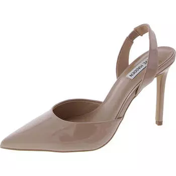 Женские лакированные туфли Keepsake с острым носком и открытой пяткой на каблуке Steve Madden, цвет blush patent