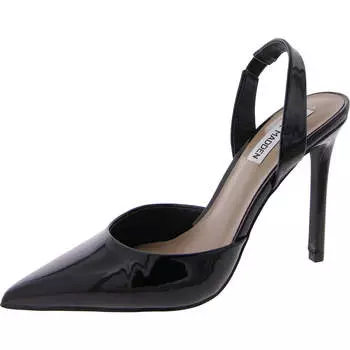 Женские лакированные туфли Keepsake с острым носком и открытой пяткой на каблуке Steve Madden, черный