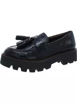 Женские лакированные туфли-лоферы Balinna на каблуках Sarto Franco Sarto, цвет black/black synthetic