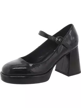 Женские лакированные туфли Мэри Джейн с квадратным носком Steve Madden, черный