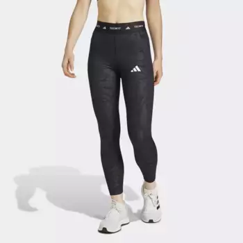 Женские леггинсы Adidas Techfit Printed 7/8, черный