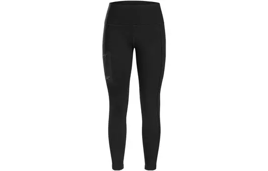 Леггинсы женские Arcteryx с видимой строчкой, черный