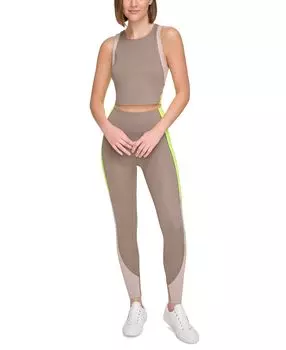 Женские леггинсы Calvin Klein с завышенной талией и цветными блоками 7/8