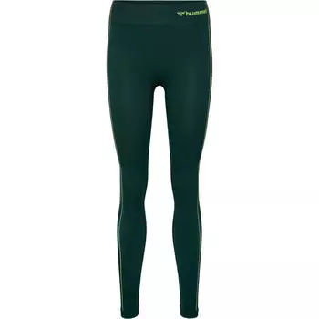 Женские леггинсы для йоги Hmlmt Zone Seamless Mw Tights с технологией Beecool HUMMEL, цвет gelb