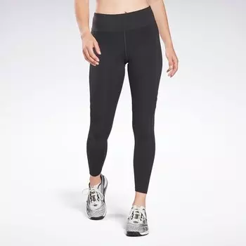 Женские леггинсы для тренировок готовы, материал сетка Reebok, черный