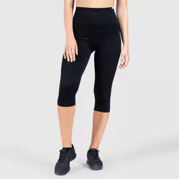 Женские леггинсы-капри Bloom Black для спорта и отдыха SMILODOX, цвет schwarz