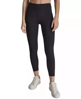 Женские леггинсы-карго с высокой талией 7/8 DKNY, черный