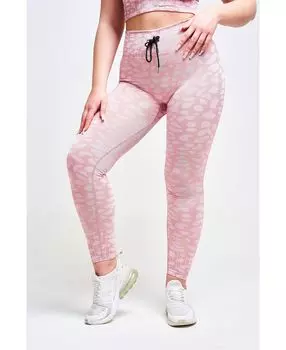 Женские леггинсы mystique из переработанного леопарда - норка Twill Active, розовый