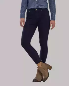 Женские леггинсы на флисовой подкладке с задними карманами Hue, тёмно-синий