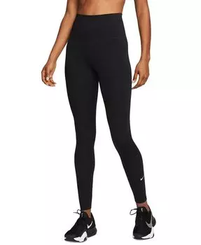 Женские леггинсы One с высокой посадкой Nike, черный