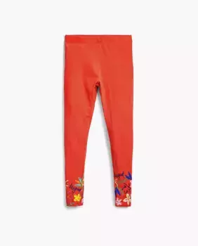 Женские леггинсы с цветами Desigual, коралловый