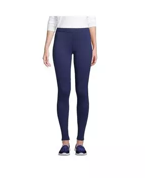 Женские леггинсы с карманами на флисовой подкладке и высокой посадкой Serious Sweats Lands' End