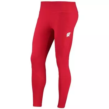 Женские леггинсы с карманами ZooZatz Red Wisconsin Badgers