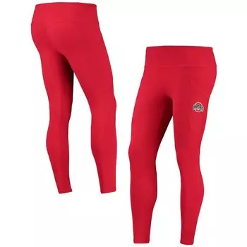 Женские леггинсы с карманами ZooZatz Scarlet Ohio State Buckeyes