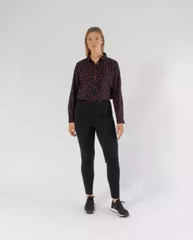 Женские леггинсы с накладными передними карманами October, черный