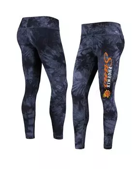 Женские леггинсы с принтом тай-дай Black Phoenix Suns Burst Concepts Sport, черный