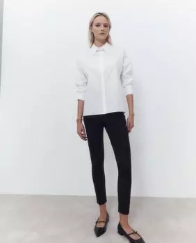 Женские леггинсы с пуговицей на талии El Corte Ingls, черный