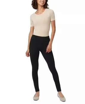 Женские леггинсы со средней посадкой и карманами Hue, черный