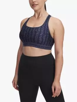 Женские леггинсы в стиле тек Under Armour, цвет Navy / White