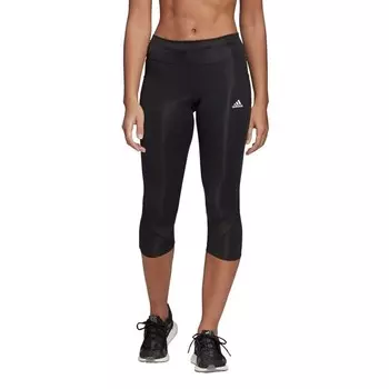 Женские леггинсы владеют бегом 3/4 Adidas, черный