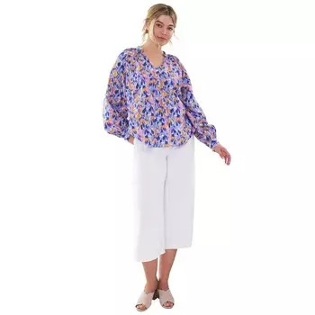 Женские легкие укороченные джинсы больших размеров Ellos больших размеров, белый