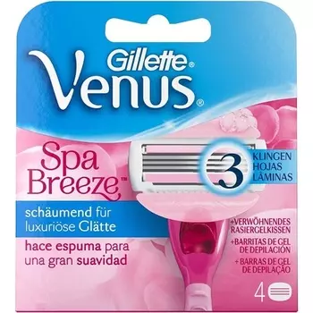 Женские лезвия для бритвы Venus Comfortglide Spa Breeze, Gillette