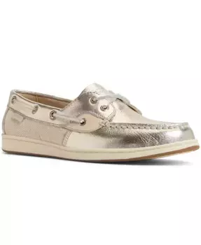 Женские лодочные туфли Coastfish с круглым носком Sperry, золотой