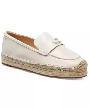 Женские лоферы-эспадрильи Camilla Logo Flat COACH, белый