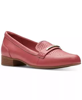 Женские лоферы без шнуровки Juliet Aster на плоской подошве Clarks, розовый