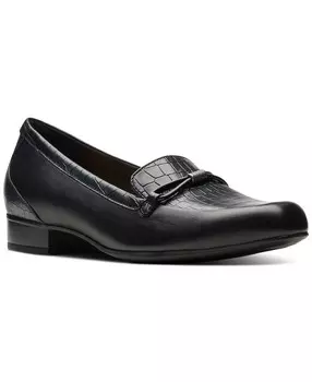 Женские лоферы без шнуровки Juliet Shine Clarks, черный