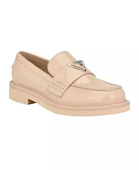 Женские лоферы без шнуровки Shatha с логотипом и миндалевидным носком GUESS, белый