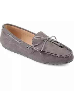 Женские лоферы из соломы Journee Collection, серый