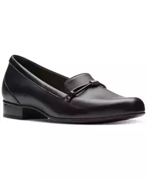 Женские лоферы Juliet Shine на плоской подошве Clarks, черный
