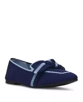 Женские лоферы Tanya Bow Knit Slip On Anne Klein, синий