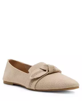 Женские лоферы Tanya Bow Knit Slip On Anne Klein, золотой