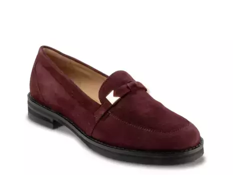 Женские лоферы Trotters, Burgundy Suede