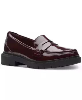 Женские лоферы Westlynn Ayla с круглым носком и прорезью для монетки Clarks, красный