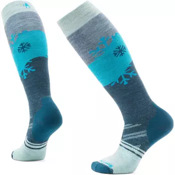 Женские лыжные носки с узором Snowpocalypse OTC Smartwool, бирюзовый