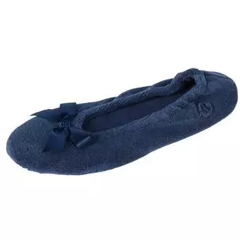 Женские махровые классические балетки Isotoner, темно-синий