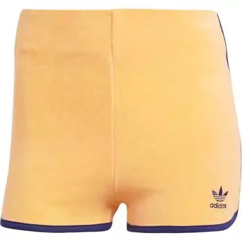 Женские махровые шорты Adidas Originals «Hazy Orange», светло-оранжевый/желтый