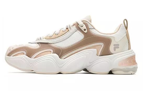 Женские массивные кроссовки FILA, Snow white/arctic wolf gray