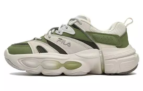 Женские массивные кроссовки FILA, White/Green