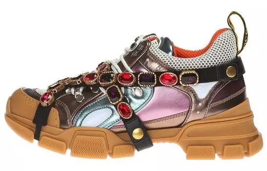 Женские массивные кроссовки Gucci Flashtrek