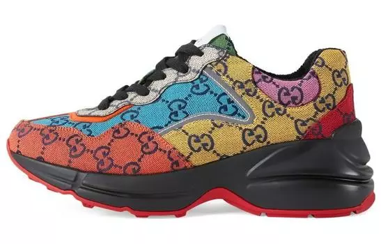 Кроссовки GUCCI Rython Gg Multicolor Black Women's