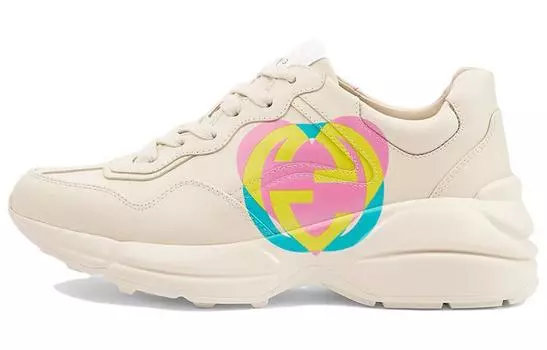Кроссовки GUCCI Women's Rhyton 'Heart - Ivory' Women's