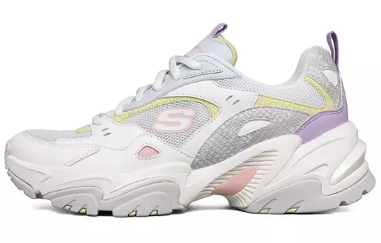 Кроссовки Skechers Stamina V2 Low Running Shoes Gs White/Purple Women's